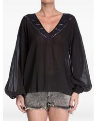 One Teaspoon - Devils Ladder Cotton Blouse - Lyst