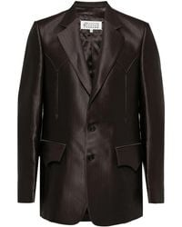Maison Margiela - Striped Single-Breasted Blazer - Lyst