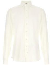 Borriello - Chemise En Coton À Manches Longues - Lyst
