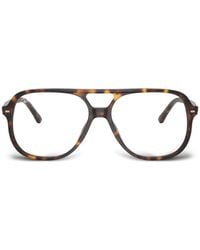 Ray-Ban - Bill Tortoiseshell-Effect Pilot-Frame Glasses - Lyst