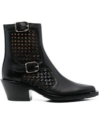 Chloé - Bottines D'Inspiration Western En Cuir - Lyst