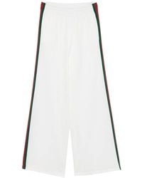 Gucci - Rib Cotton Jersey Leisure Pants With Web - Lyst
