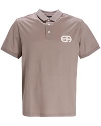 Emporio Armani - Logo Print Polo Shirt - Lyst