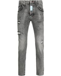 Philipp Plein - Distressed Skinny-Cut Jeans - Lyst