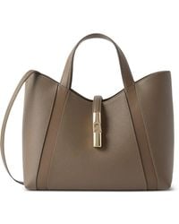 Furla - Goccia Grained Leather Tote Bag - Lyst