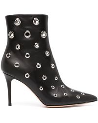 Gianvito Rossi - 150mm Eyelet-embellished Ankle Boots - Lyst