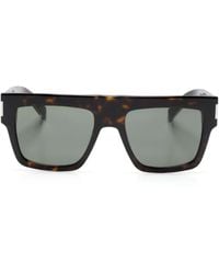 Saint Laurent - Gafas de sol Wellington con efecto carey - Lyst