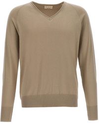 Ma'ry'ya - Maglione Con Scollo A V E Maniche Raglan - Lyst