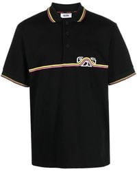 Gcds - Wavy Logo Print Polo Shirt - Lyst