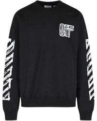 Off-White c/o Virgil Abloh - Motion Arrow Logo-Print Sweatshirt - Lyst