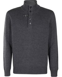 Fay - Mock-Neck Wool Jumper - Lyst