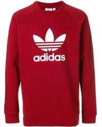 adidas - Trefoil Crew-Neck Sweatshirt - Lyst