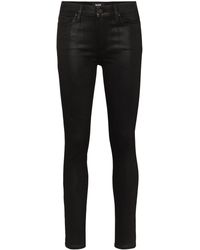 PAIGE - Hoxton Coated Skinny Jeans - Lyst