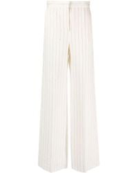 Max Mara - Striped High-waisted Trousers - Lyst