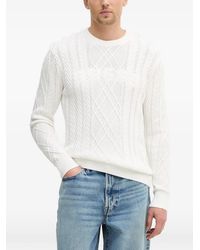 Guess - Konrad Textured-Knit Sweater - Lyst