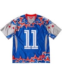 Supreme - Stars Football Jersey Royal T-Shirt - Lyst