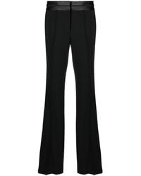 Helmut Lang - Satin-trimmed Bootcut Trousers - Lyst