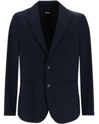 BOSS - Single-Breasted Patch-Pocket Blazer - Lyst
