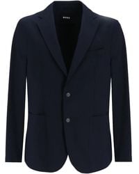 BOSS - Blazer con bolsillos de parche - Lyst