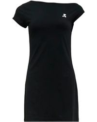 Rest&Recreation - Logo-Print One-Shoulder Mini Dress - Lyst