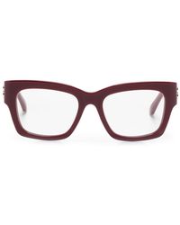 Balenciaga - Eckige Brille mit Logo - Lyst
