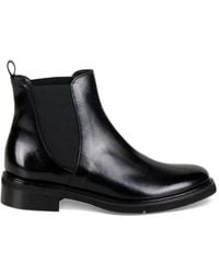 Luca Grossi - Elasticated-Side Leather Ankle Boots - Lyst