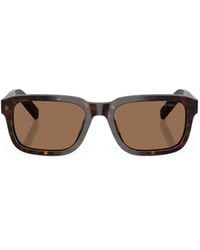Prada - Tortoiseshell-Effect Square-Frame Sunglasses - Lyst