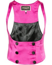 MITILIANE COUTURE - Double-Breasted Underbust Vest - Lyst