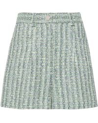Maje - High-waist Tweed Shorts - Lyst