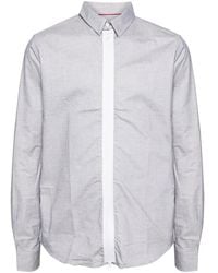Private Stock - Cotton Check Zip-Front Shirt - Lyst