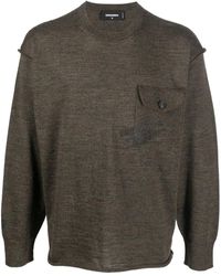 DSquared² - Flap Pocket Crew Neck Jumper - Lyst