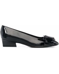 Ferragamo - Buckle-Detail Ballerina Pumps - Lyst