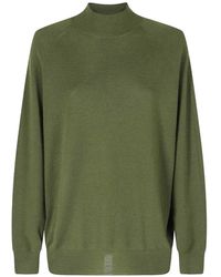 Aspesi - Stehkragen-Pullover Mit Raglanärmeln - Lyst