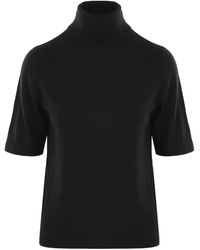 Allude - タートルネック ショートスリーブセーター - Lyst