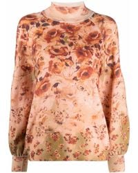 Alberta Ferretti - Floral-print Jumper - Lyst