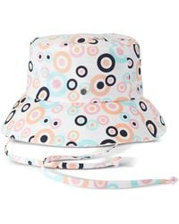 Maison Michel - Angele Graphic-Print Cotton Bucket Hat - Lyst
