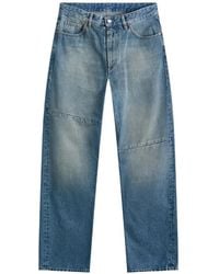 MM6 by Maison Margiela - Panelled Denim Jeans - Lyst