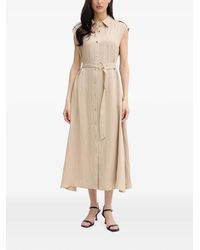 Joseph Ribkoff - Belted Button-Front Midi Dress - Lyst
