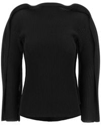 Issey Miyake - Prance Sculptural-Draped Sweater - Lyst