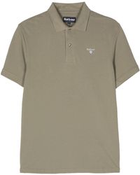 Barbour - Logo-embroidered Cotton Polo Shirt - Lyst
