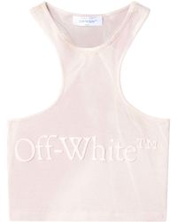 Off-White c/o Virgil Abloh - Laundry Rib Rowing Cropped-Top - Lyst