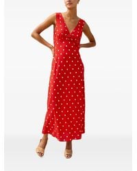 Rails - Xgiadzy Polka-Dot Floral-Appliqué Dress - Lyst