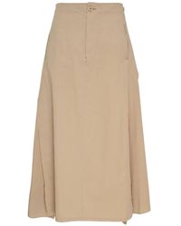 Y's Yohji Yamamoto - Panelled Flared Skirt - Lyst