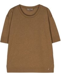 Herno - Fine-knit Short-sleeved Jumper - Lyst