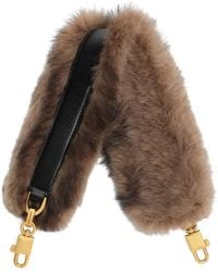 Dolce & Gabbana - Shearling And Palmellato Calfskin Bag Shoulder Strap - Lyst
