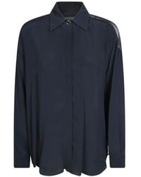 Dondup - Oversized Crepe De Chine Shirt - Lyst