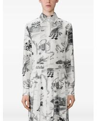 Thom Browne - Silk Twill Hector Toile Shirt - Lyst