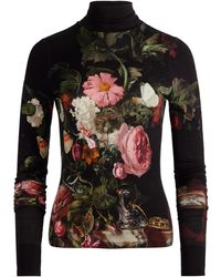 Alice + Olivia - Delaina Top Met Col En Lange Mouwen - Lyst