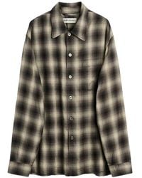 Our Legacy - Every Check-Pattern Button-Down Shirt - Lyst