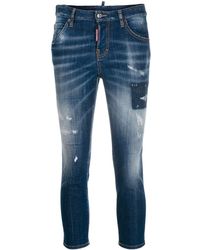 DSquared² Cropped Jeans - Blauw